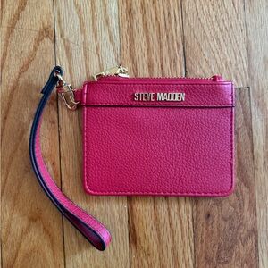 Steve Madden Red Wrist Wallet